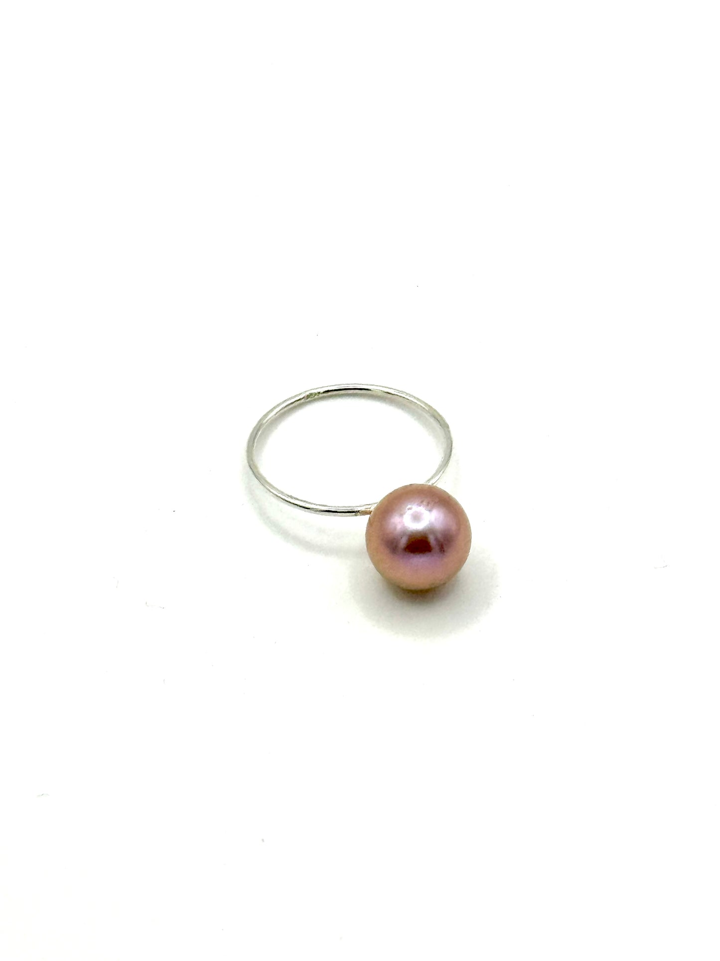 10mm Metallic Pink Edison Pearl Ring