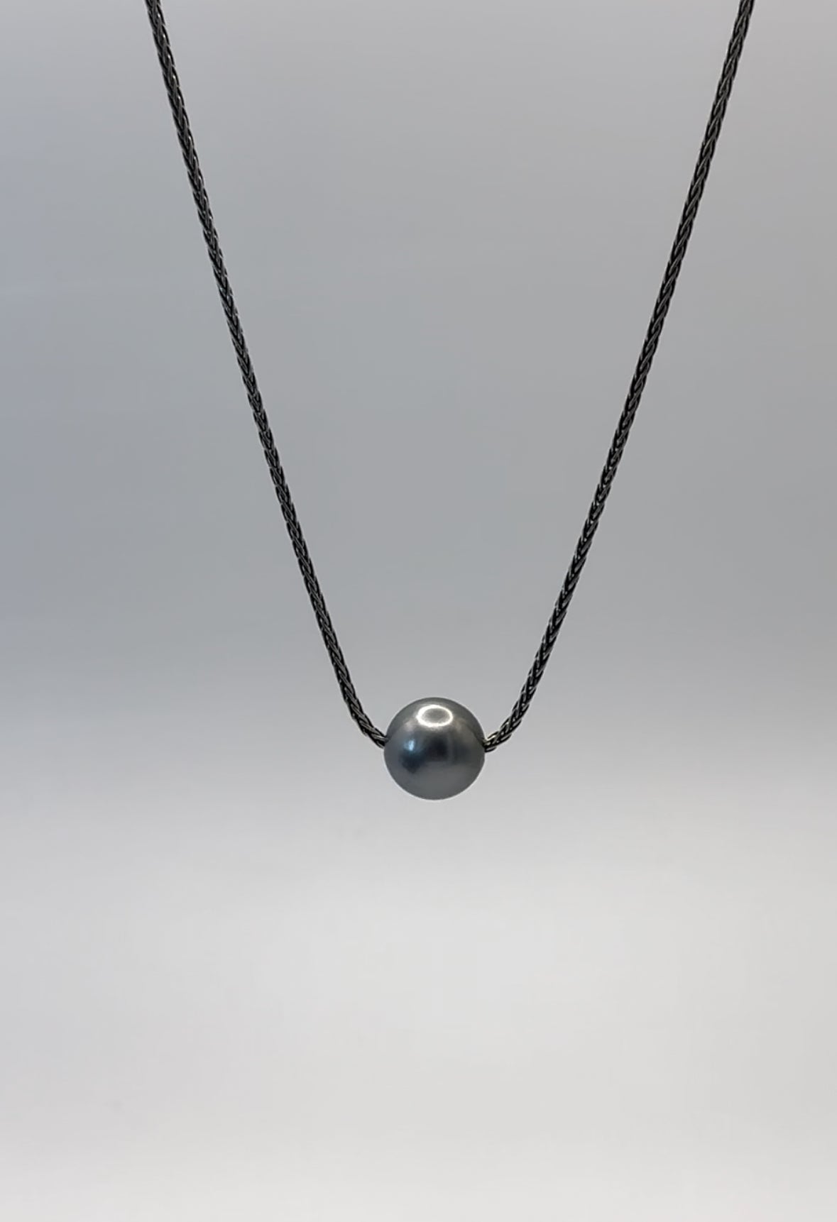 15mm A+ Tahitian Pearl on Sterling Silver Necklace